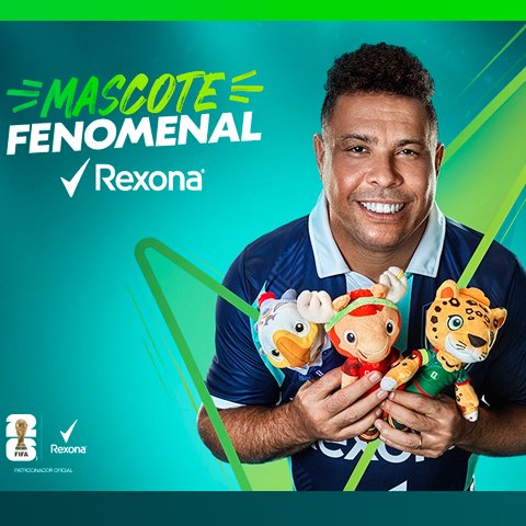 Banner quadrado da Mascote Fenomenal Rexona