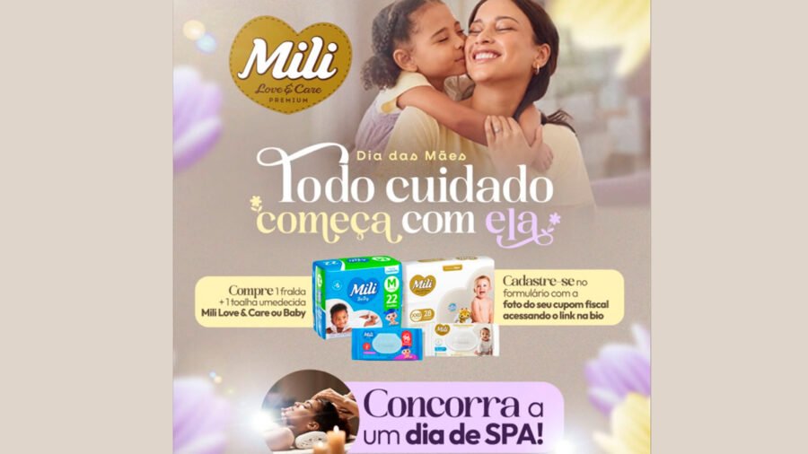 Banner da Mili Todo Cuidado Começa com Ela