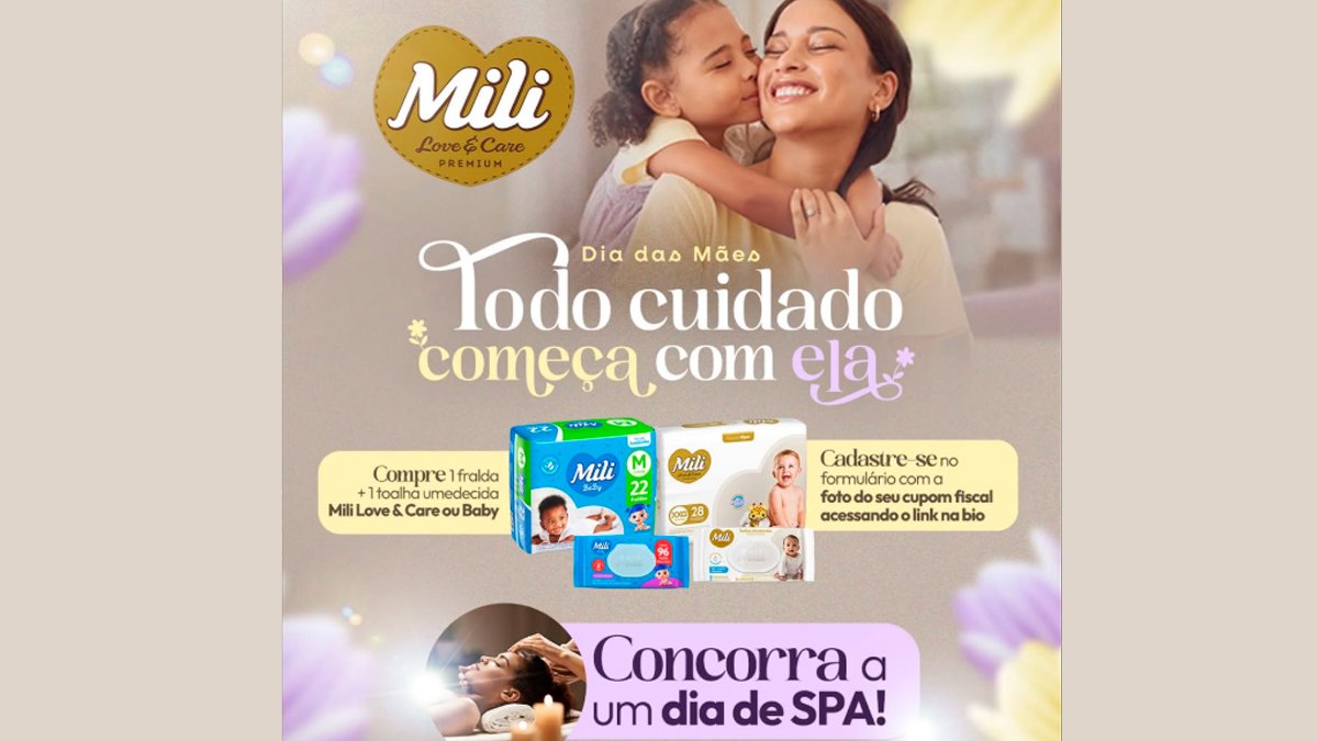 Banner da Mili Todo Cuidado Começa com Ela
