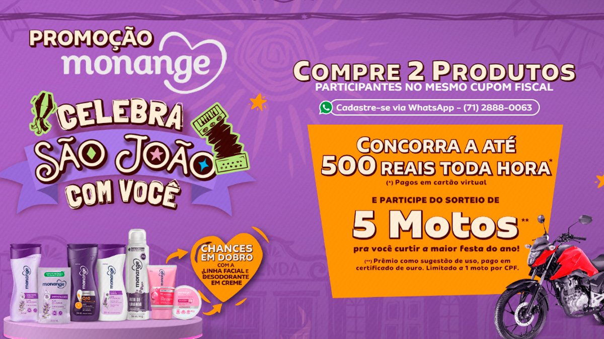 Banner da Monange Celebra o São João com Você