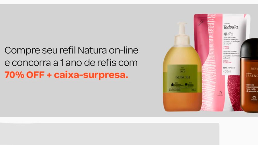 Banner da Natura Refil Premiado