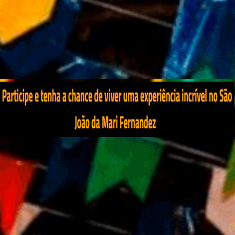 Banner quadrado da Promoção São João com Mari Fernandez