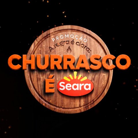 Banner quadrado da A Regra é Clara: Churrasco é Seara