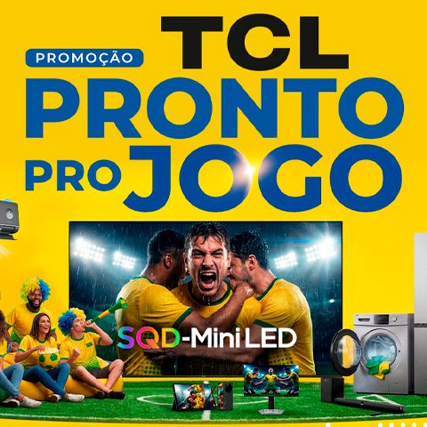 Banner quadrado da Pronto Pro Jogo TCL