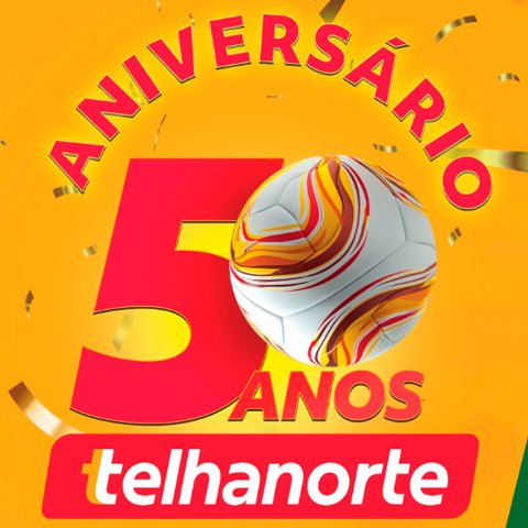 Banner quadrado da Telhanorte Aniversário 50 Anos