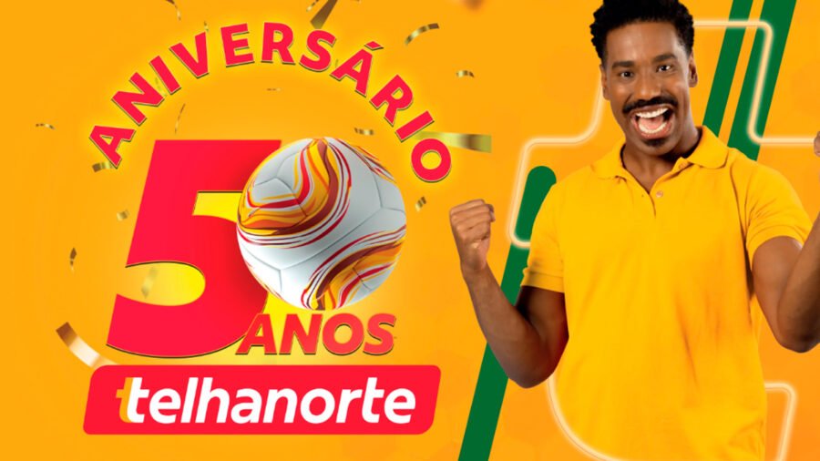 Banner da Telhanorte Aniversário 50 Anos