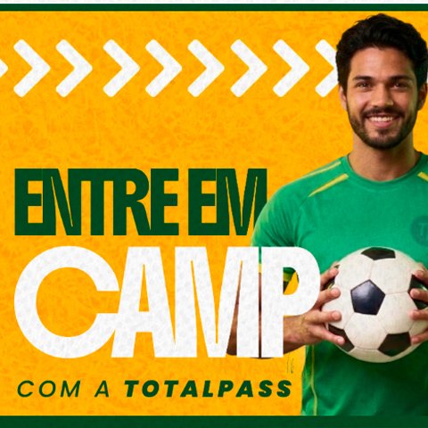 Banner quadrado da TotalPass Entre em Campo