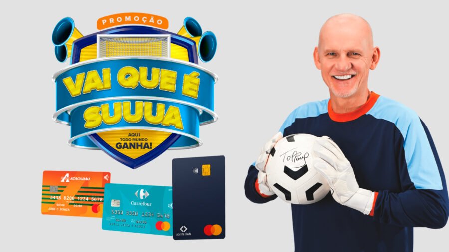 Banner da Vai Que É Suuua Atacadão, Carrefour e Sams Club