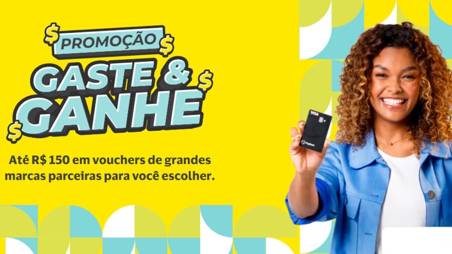 Banner da Gaste e Ganhe Cartão PagBank Visa