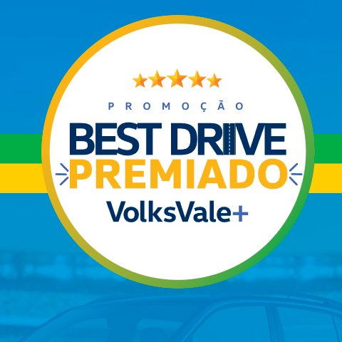 Banner quadrado da Volkswagen Best Drive Premiado