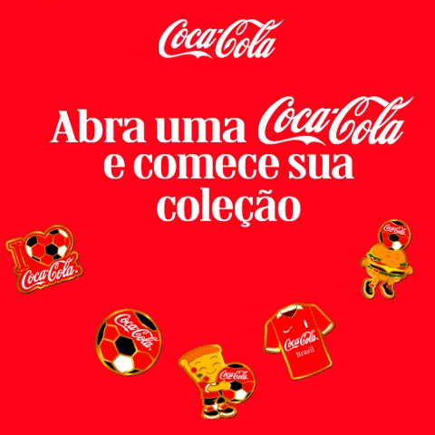 Banner quadrado da Abra uma Coca-Cola e Colecione