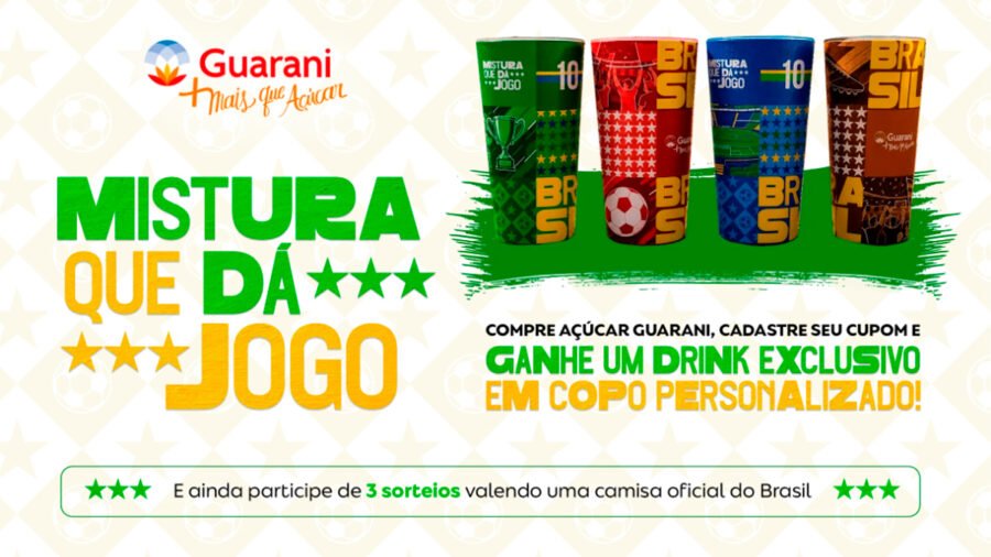 Banner da Guarani Mistura que dá Jogo