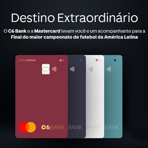 Banner quadrado da C6 Bank Destino Extraordinário