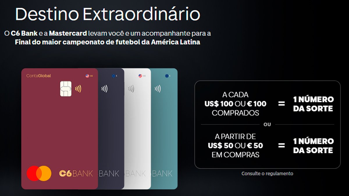Banner da C6 Bank Destino Extraordinário