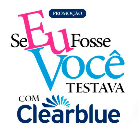 Banner quadrado da Se Eu Fosse Você, Testava com Clearblue