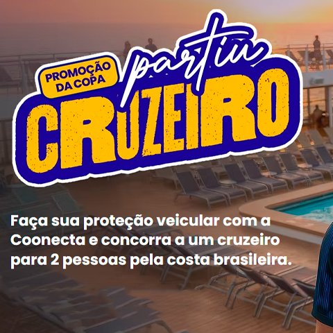 Banner quadrado da Partiu Cruzeiro Copa Coonecta