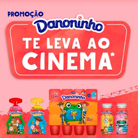 Banner quadrado da Danoninho Te Leva ao Cinema