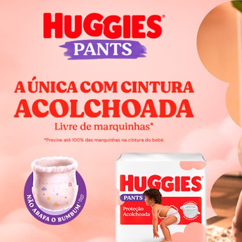 Banner quadrado da Experimente Grátis Huggies Pants