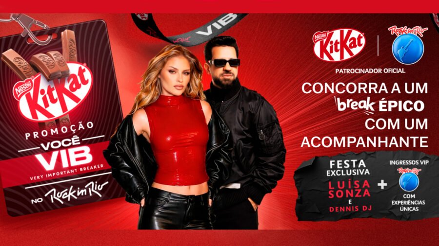 Banner da KitKat Rock in Rio 2026