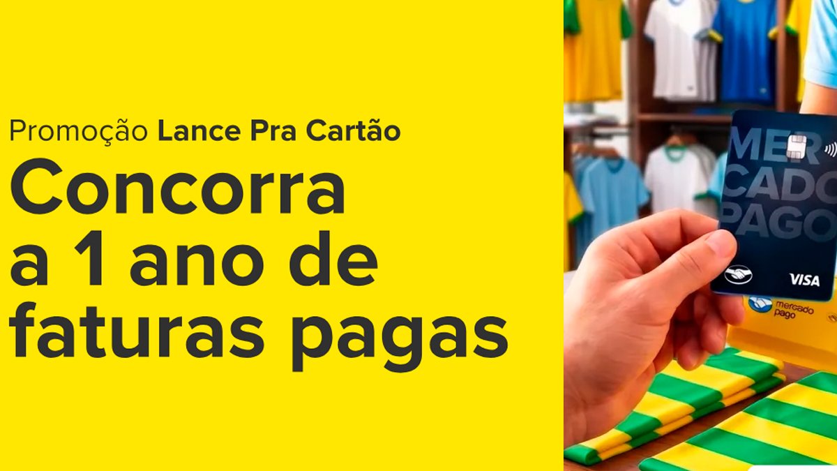 Banner da Mercado Pago Visa Lance pra Cartão