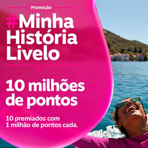 Banner quadrado da Minha História Livelo