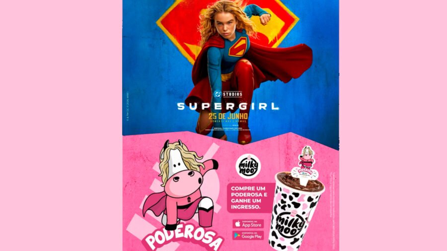 Banner da Milky Moo Supergirl