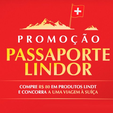 Banner quadrado da Passaporte Lindt