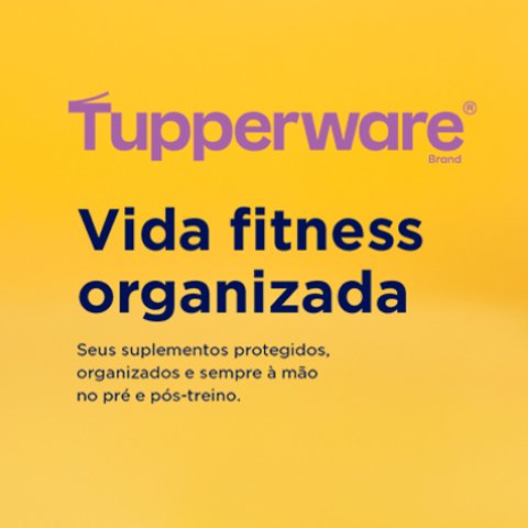 Banner quadrado da Tupperware Vida Fitness Organizada
