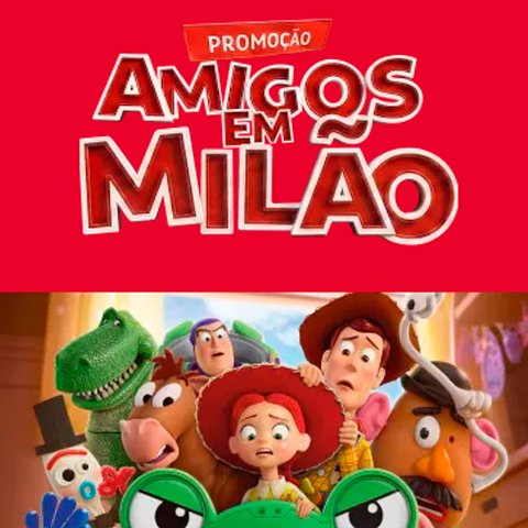 Banner quadrado da Visa Bradesco Amigos em Milão