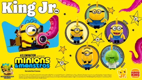 Burger King lança coleção de Minions em formato ‘Blind Box’: veja como garantir o seu