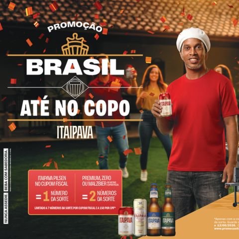 Banner quadrado da Promoção Brasil Até No Copo