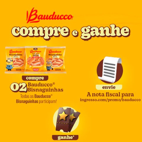 Prêmios e Sorteios em Destaque da Promoção Bauducco Bisnaguinha Compre e Ganhe