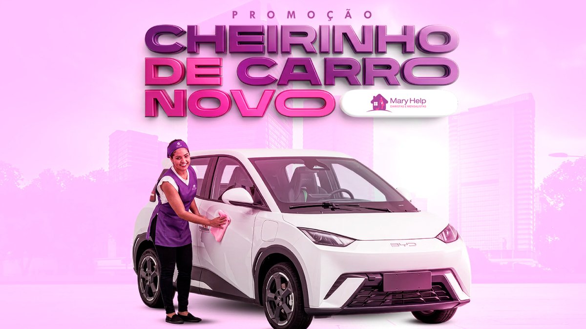 Banner da Promoção Mary Help Cheirinho de Carro Novo