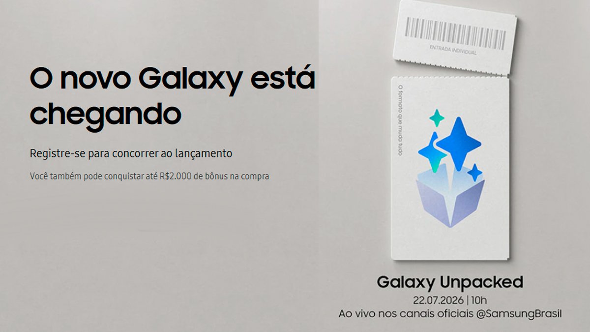 Imagem Social do Post - Promoção Samsung Galaxy Unpacked