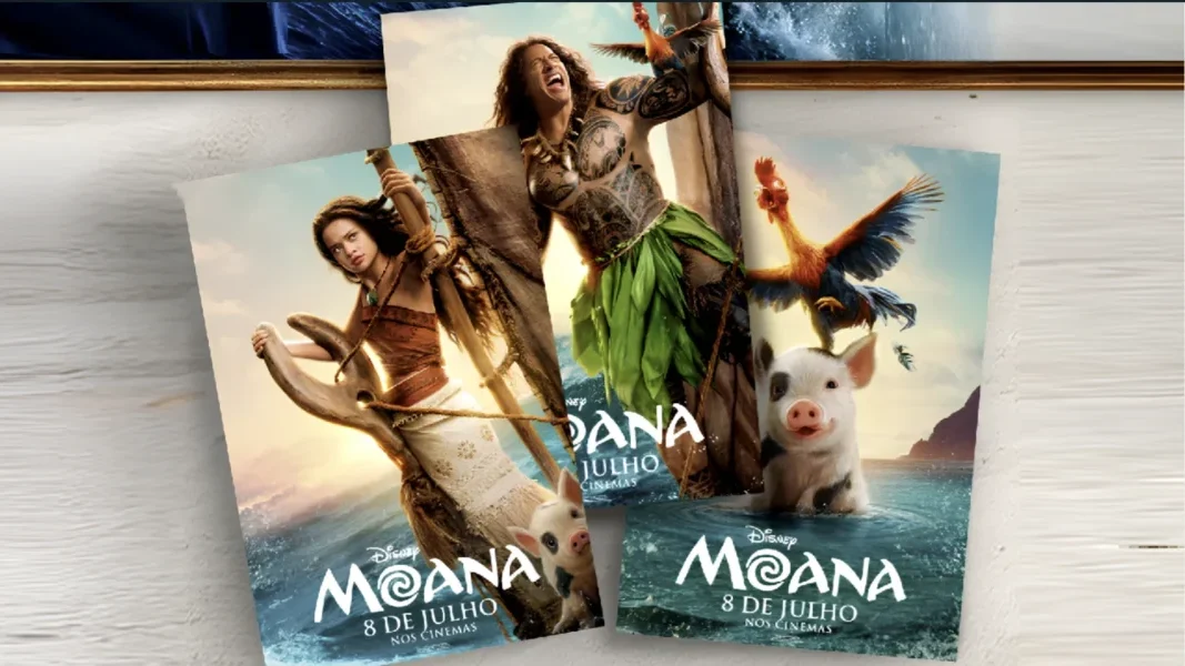Cine Show oferece mini pôsteres exclusivos do live-action de Moana