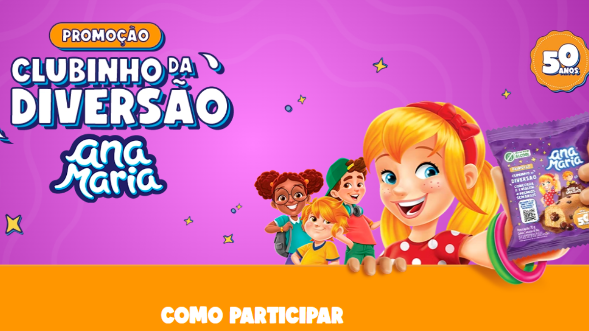 Banner da Promoção Ana Maria Clubinho da Diversão
