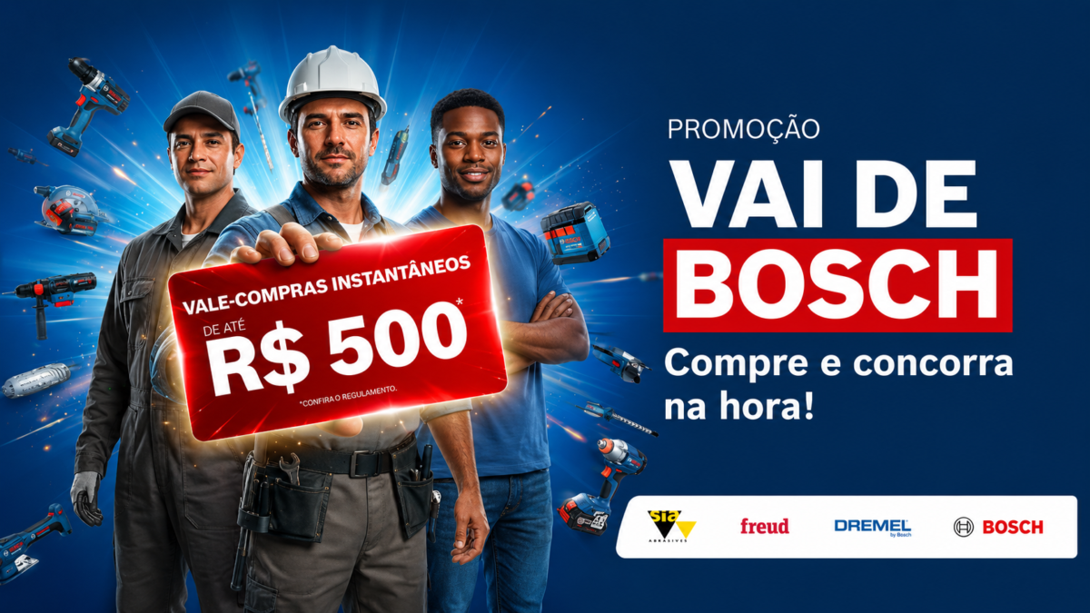 Banner da Promoção Bosch Vai de Bosch