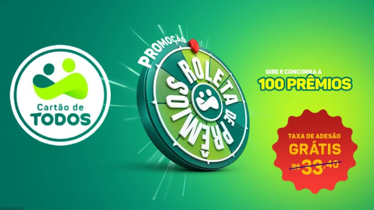 Banner da Promoção Cartão de Todos Roleta da Sorte