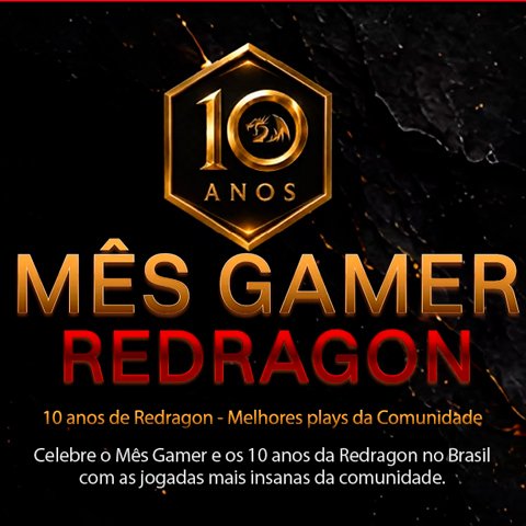 Prêmios e Sorteios em Destaque da Concurso 10 anos Redragon