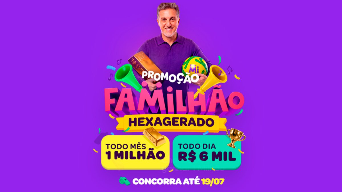 Banner da Promoção Familhão Hexagerado