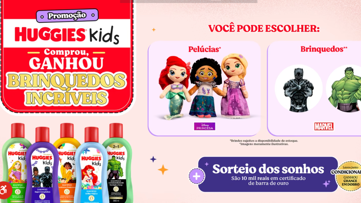 Banner da Promoção Huggies Kids 2026