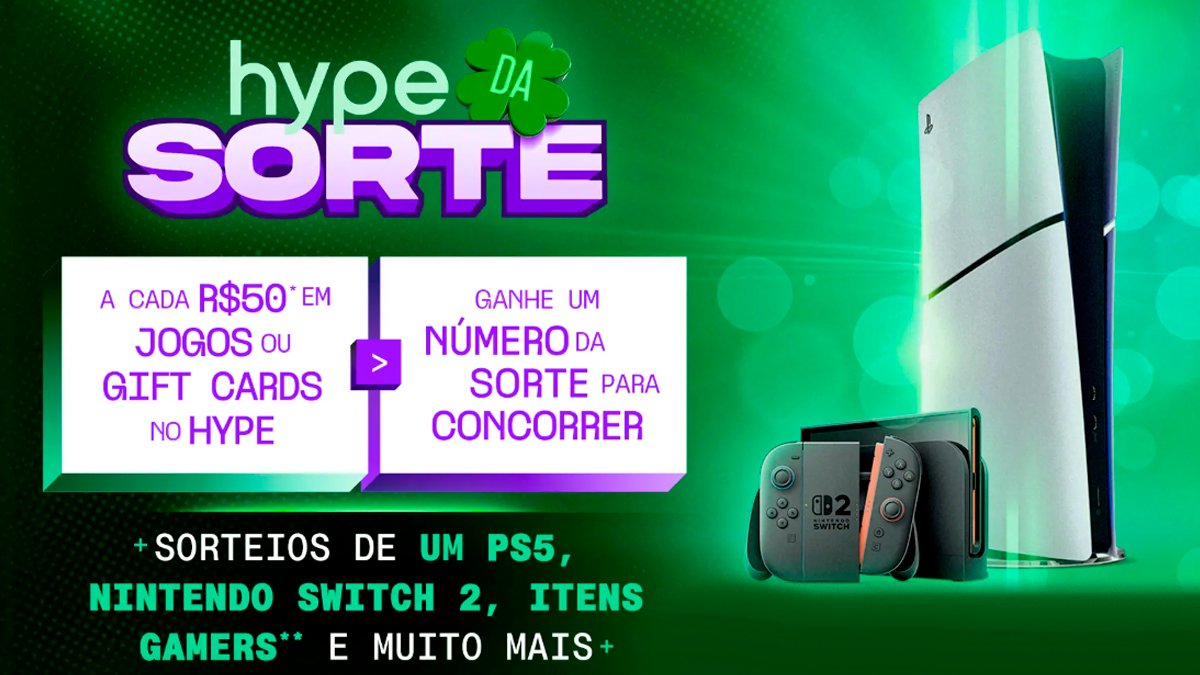 Banner da Promoção Hype Games Hype da Sorte