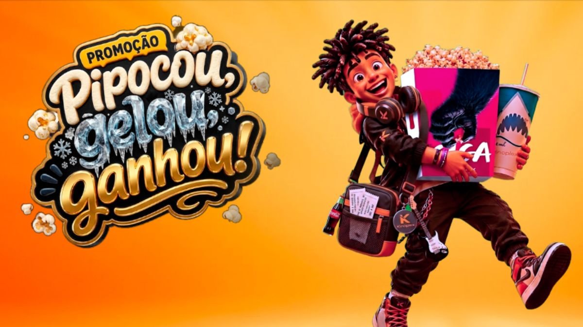 Banner da Promoção Kinoplex Pipocou, Gelou, Ganhou