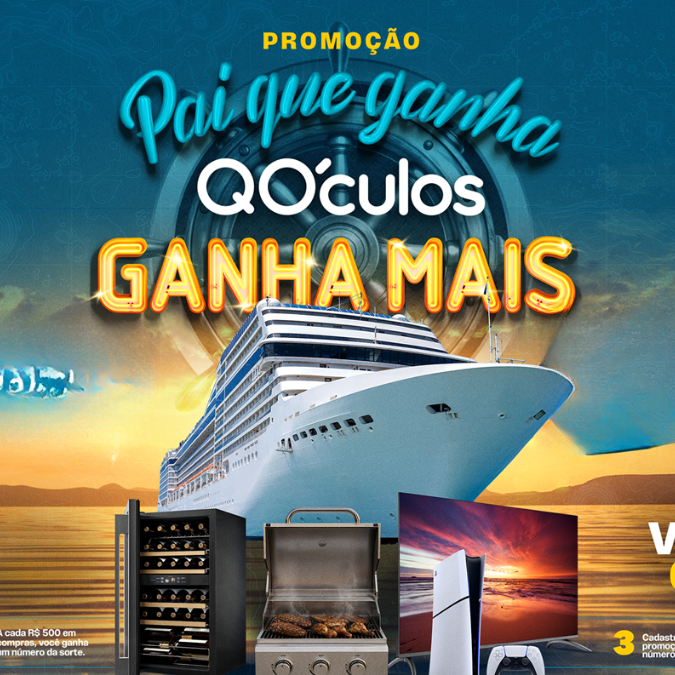 Prêmios e Sorteios em Destaque da Promoção Qóculos Pai que Ganha Mais