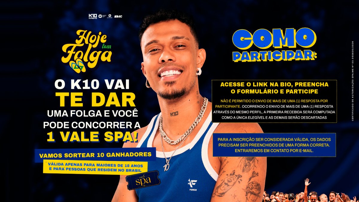 Banner da Promoção Warner Music K10