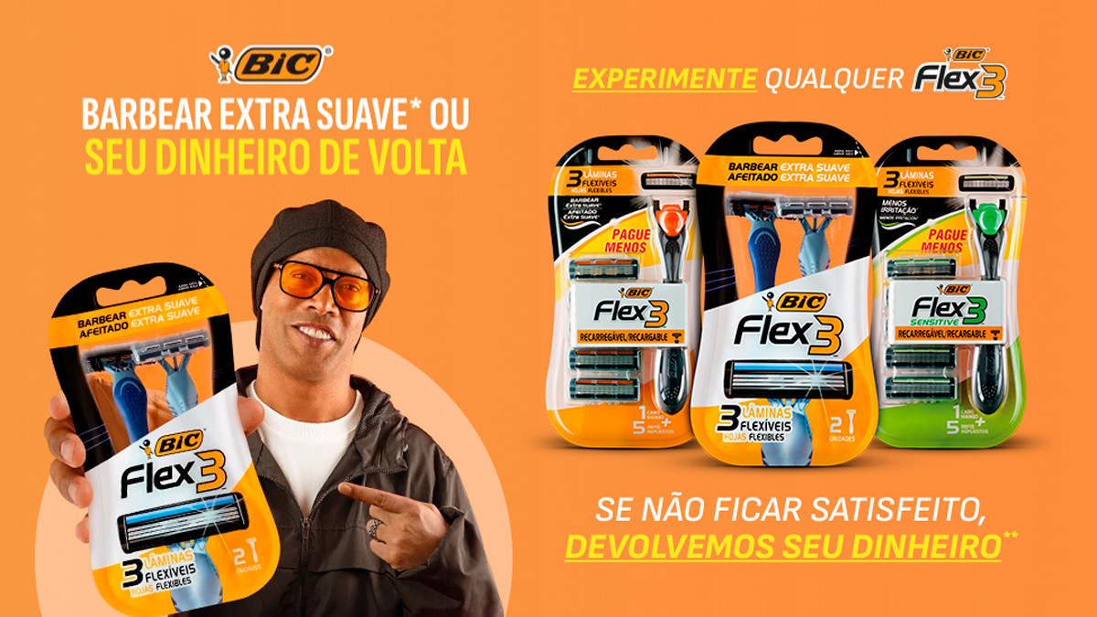 Banner da Promoção Bic Flex 3