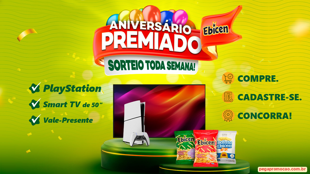 Banner da Promoção Aniversário Premiado Ebicen