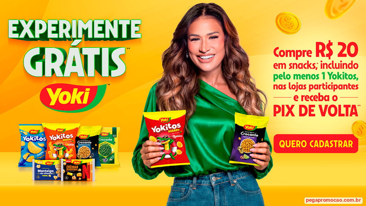 Banner da Promoção Experimente Grátis Yoki