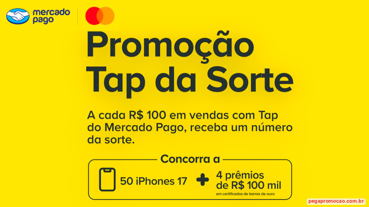 Banner da Promoção Mercado Pago Tap da Sorte