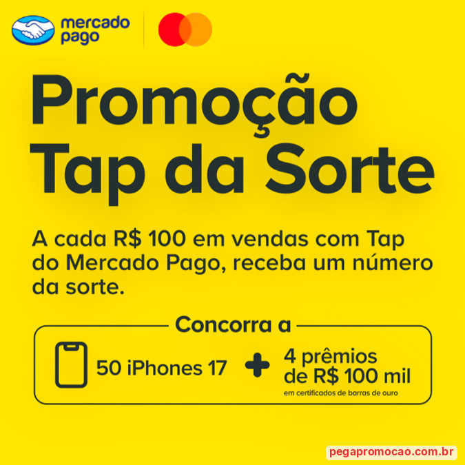 Prêmios e Sorteios em Destaque da Promoção Mercado Pago Tap da Sorte